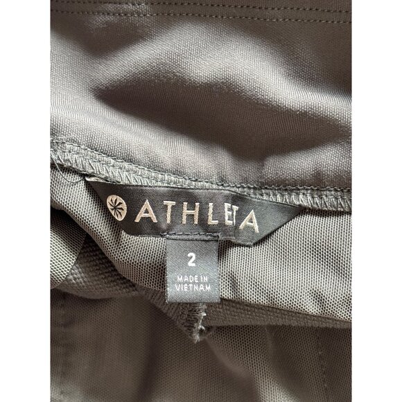 Athleta Highline Hybrid Hike Tight Grey Utility Pants Zipper Pockets 2 Skinny - Picture 3 of 4
